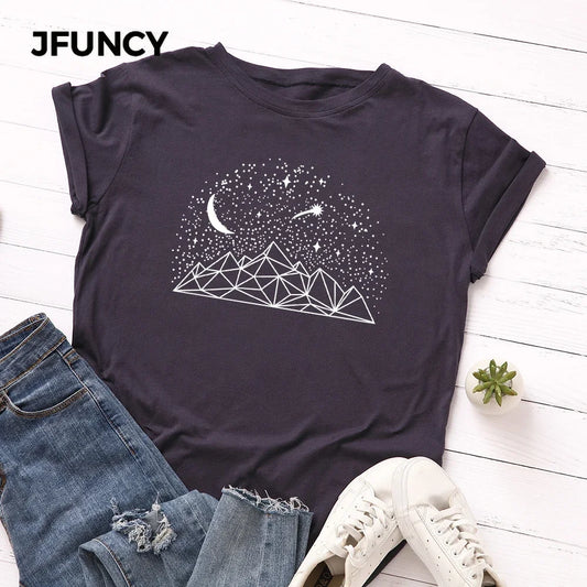 2024 Summer Women's T-shirts 100% Cotton T Shirt Fashion Graphic Woman Tshirt Short Sleeve Tee Female Oversized Tops