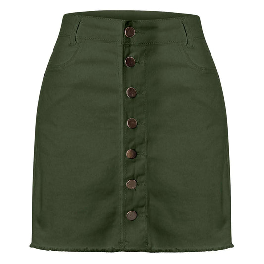 Jeans Skirt Women Shorts Comfortable Soft Breathable Denim Short Skirts Elastic Fashionable Hip Skirt Ruffle Table Skirt