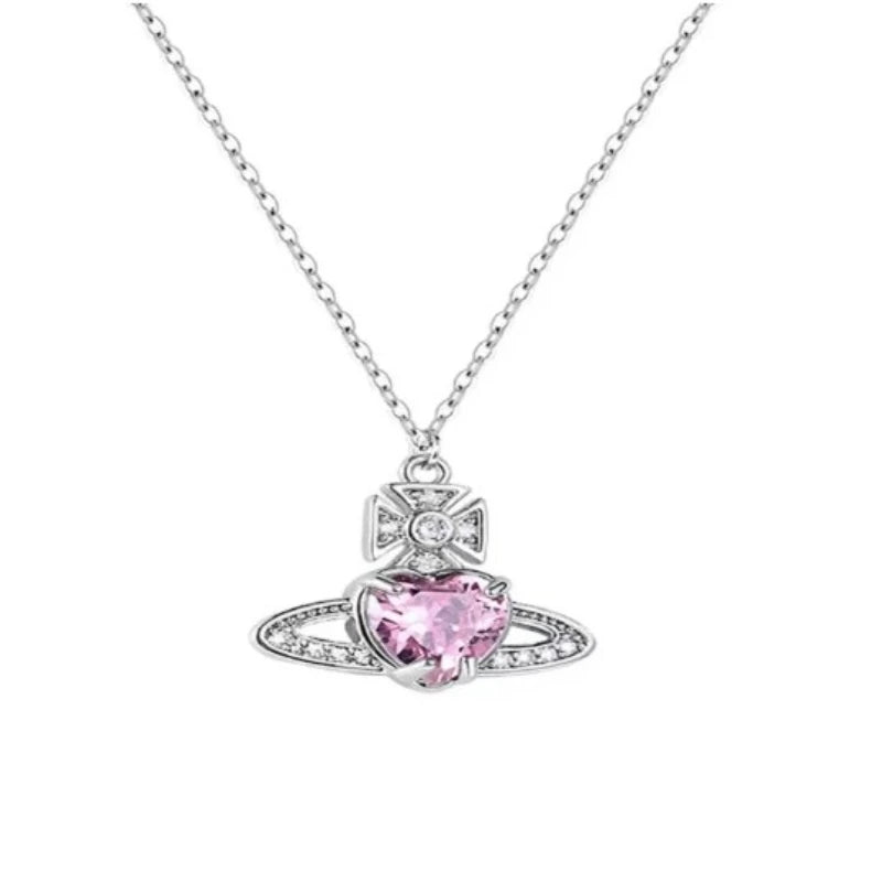 Women's Necklace High Sense Saturn Necklace Light Luxury Temperament Collar Chain Fashion Chain Jewelry for Women