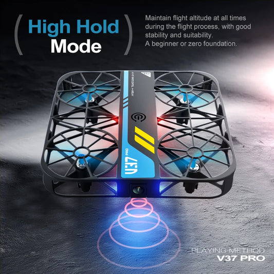 4DRC V37 New Mini 8K Drone with Camera 4K HD Easy To Carry WiFi FPV Dron Pocket Rc Helicopter Quadcopter Family Toys Gift