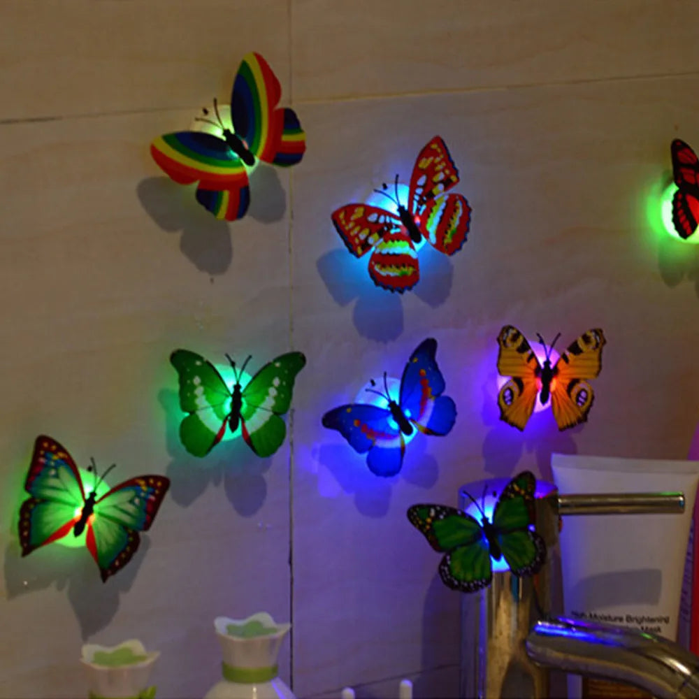 Decoration 1 Wall Stickers Wall Lights 3D Stickers Pcs Home Decor Paper Butterflies for Crafts