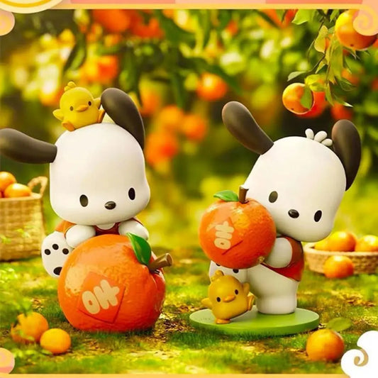 Kawaii Sanrio Cartoon Anime Figure Doll Pochacco Model Decorate Children's Toys Christmas Gift Action Figures Hobbies Gift