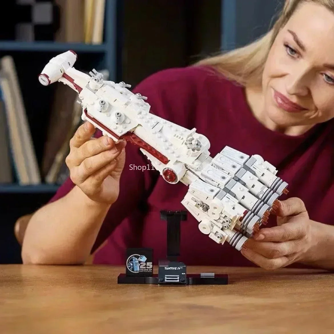 Hot Toys Classic Movie Spaceship Set Star Compatible 75376 Model Tantive IV Building Blocks Bricks For Kids Adult Birthday Gifts