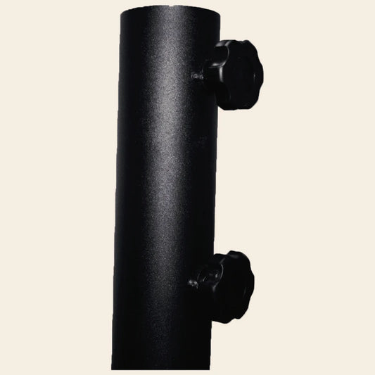 26LB Matte Black Round Umbrella Base for Patio Tables