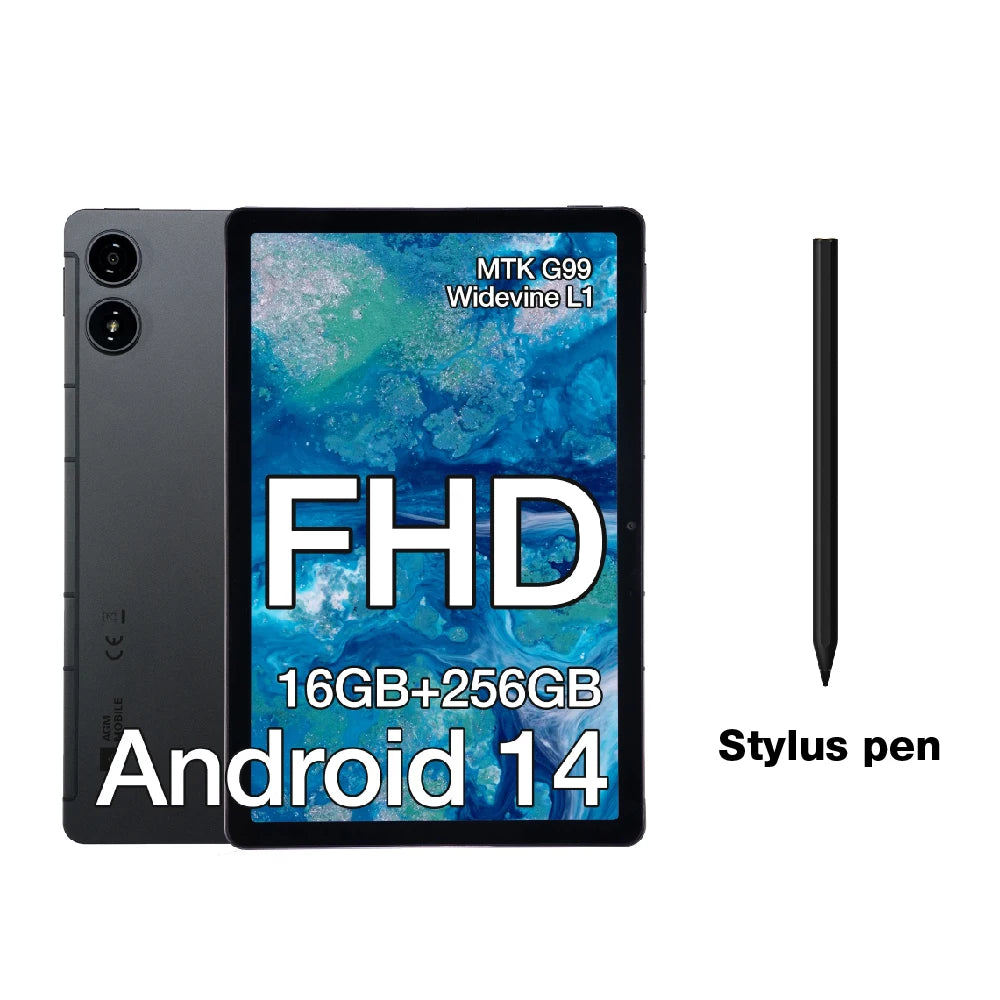 Tablet AGM PAD P2 8GB+256GB 11“ FHD Display 50MP Camera 7850MAh Battery MTK G99 480 Nit Brightness Widevine L1