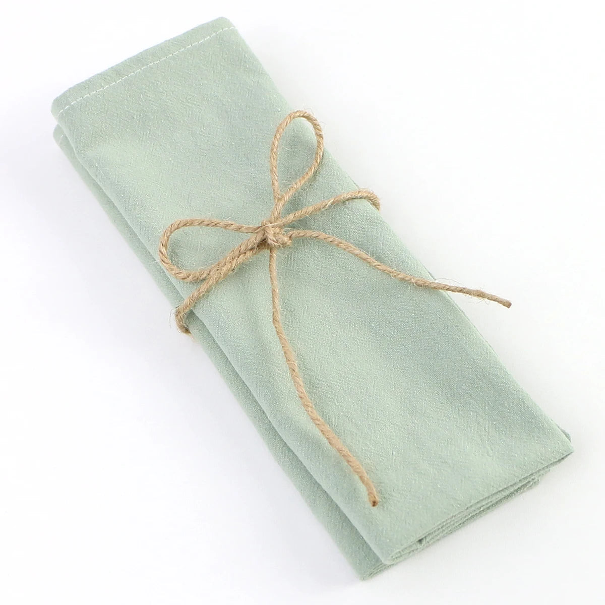 20PC 30X45CM Cotton Hotel Serving Cloth Napkins Fabric Family Dinner Kitchen Green Tea Towels Table Mat Wedding Table Decoration