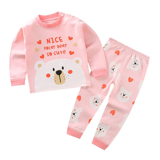 Children Kids Clothes Sets Boys Girls Suit Pajamas Clothinng Pants Cartoon Autumn Winter Sleepwear Outfits