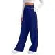 Women’s Drawstring Sweatpants Wide Straight Leg Pants Solid Color Sweatpants Casual Pants For Women 2024 Spring Emale Clothes