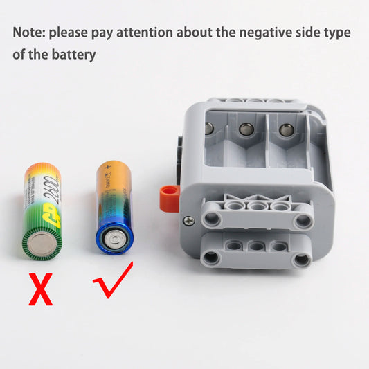 MOC Technology PF blocks Power Functions AA Battery Box Case for Robot Car compatible with All Brand blocks
