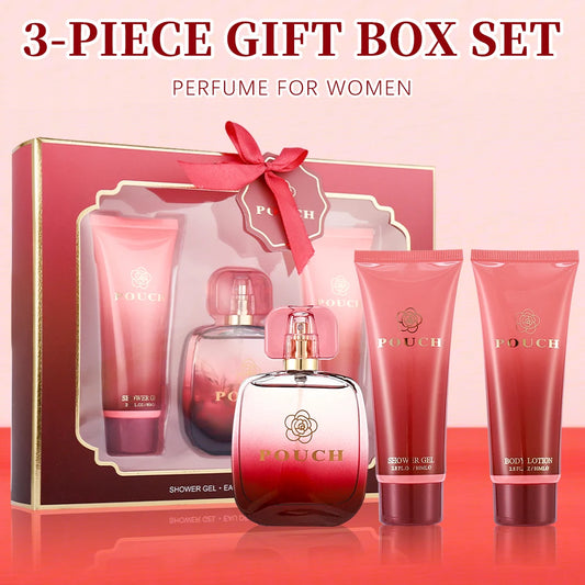 Bath and Body Gift Set for Women & Girls 1.7fl.oz Eau de Parfum Spray 2.8fl.oz Shower Gel 2.8fl.oz Body Lotion Women's Fragrance