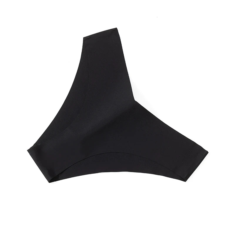 Women's Sexy Silk Panties Seamless Female Underwear Low-Waist High Elasticity Briefs Thongs Women Fashion Lingerie Bikinis Tanga