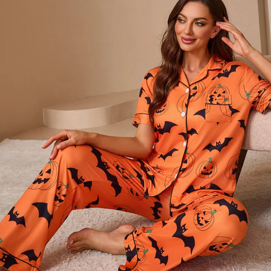 Women's Pajamas Set Pijama Pajama Sets Sleepwear Women's Home Clothes Woman Halloween Womens Suit Sleep Lounge Underwear