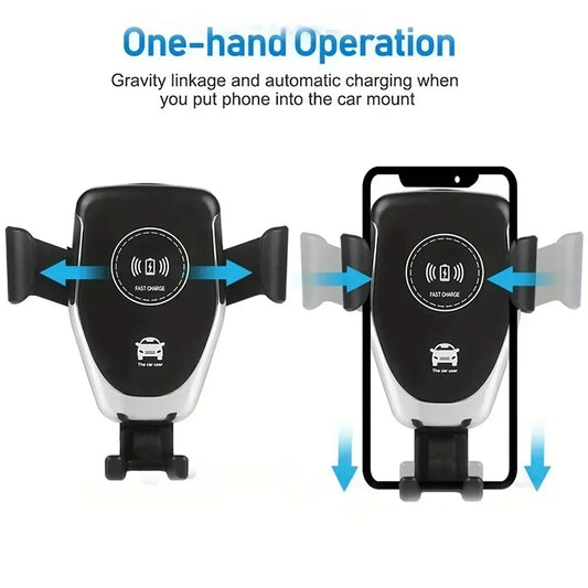 Wireless Charging Phone Car Holder Charger 30W For iPhone 15 14 13 12 11 Pro XS Max XR Samsung Xiaomi Fast Car Wireless Chargers