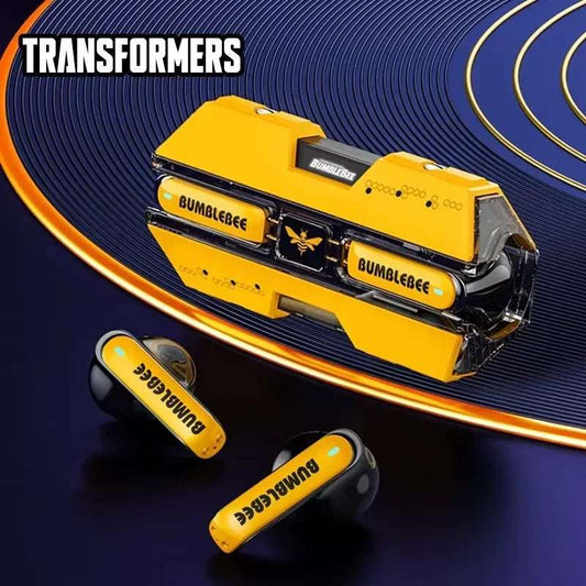 Transformers TF-T01 TWS Earphones Bluetooth 5.3 Bumblebee Wireless Earphone HIFI Stereo Headset Gaming Music Dual Mode Earbuds