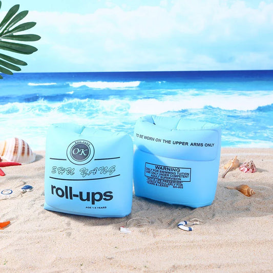 Inflatable Swimming Arm Rings Arm Float Inflatable Pool Floating Circle Sleeves Arm Rings Pool Buoys Armbands For Swimming Pool