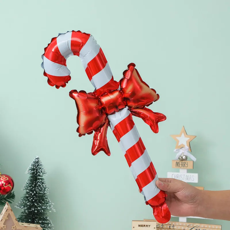 20pcs Merry Christmas Stick Aluminum Film Balloon Decoration Children's Christmas Gift 2026 Balloon