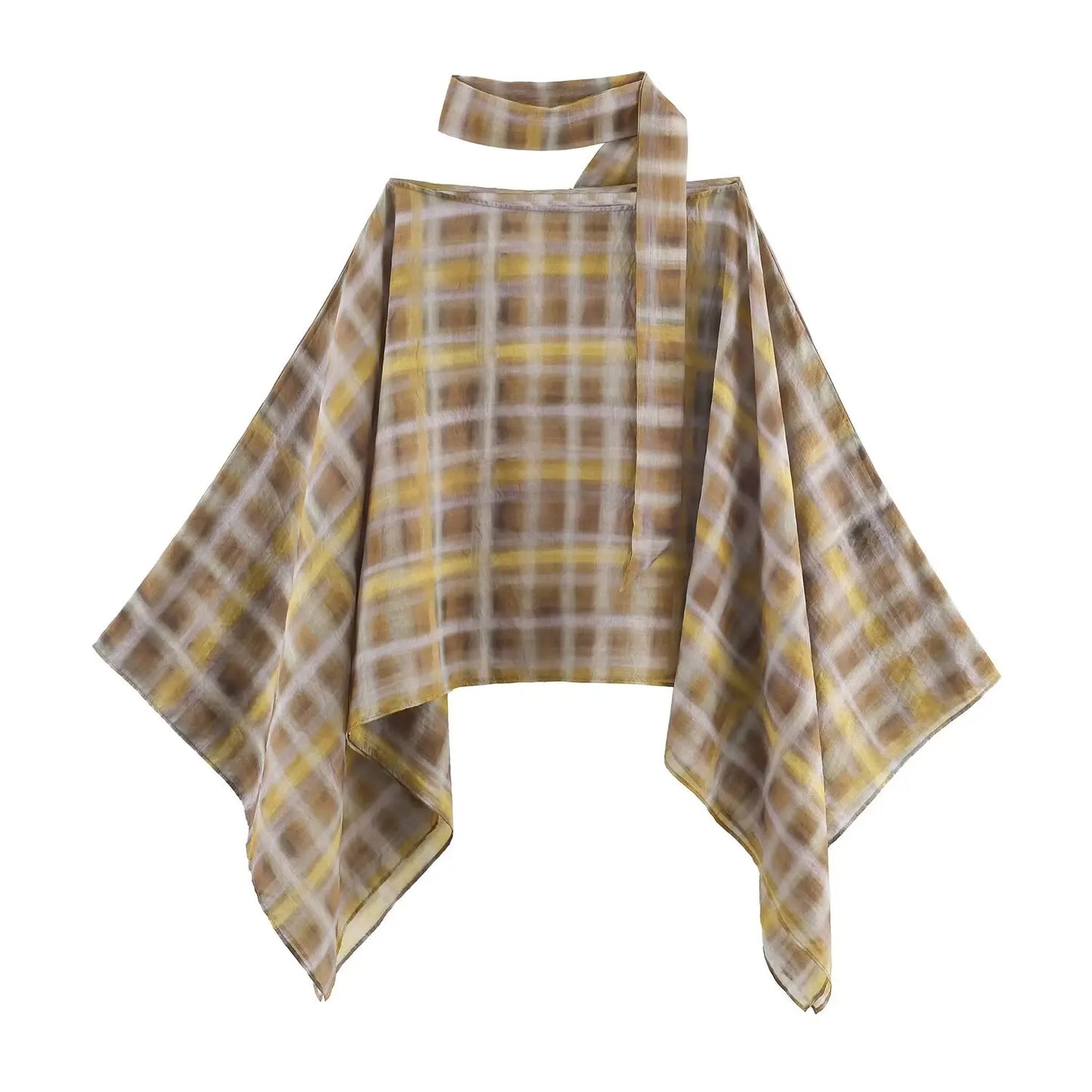 Women's Loose Cropped Cloak Jackets for Women 2025 Summer Rivet Scarf New In Cape Coats And Jackets Holiday Casual Poncho