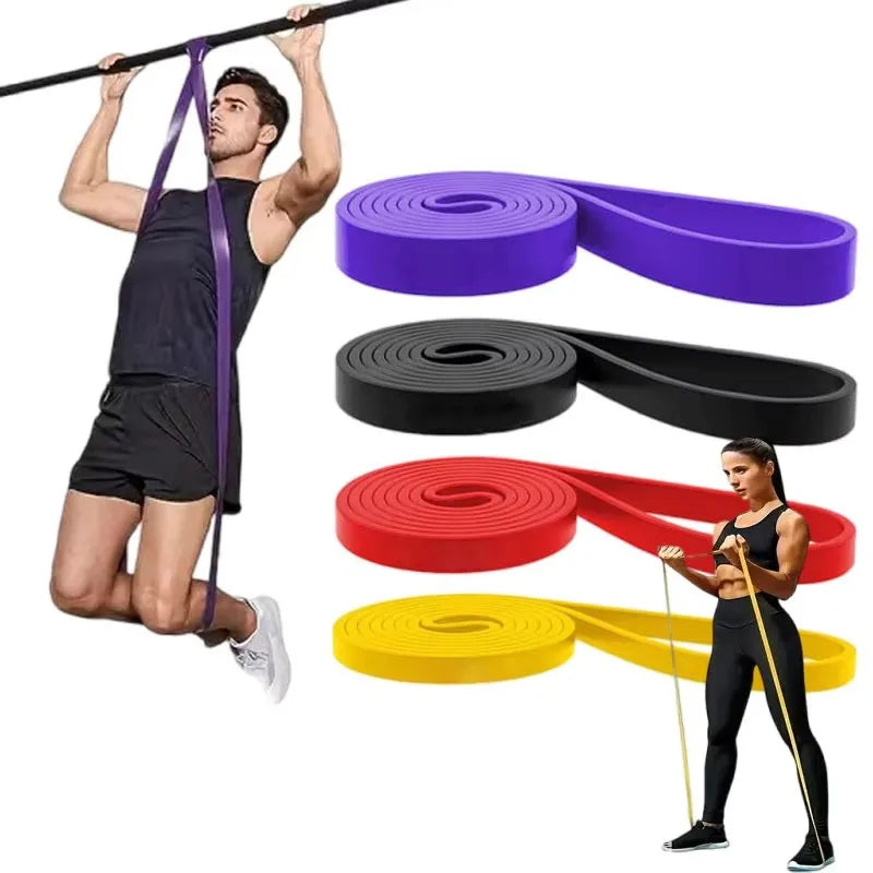 4pcs latex TPE resistance band yoga fitness tension band pull up training elastic band weight-bearing resistance training set