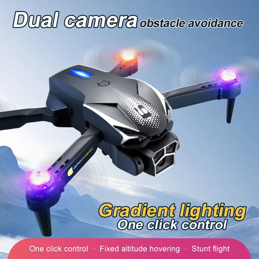 2024 New Cool Lighting LU600 Drone Remote Control Aircraft for Obstacle Avoidance and Optical Flow Aerial Photography Dron Toys