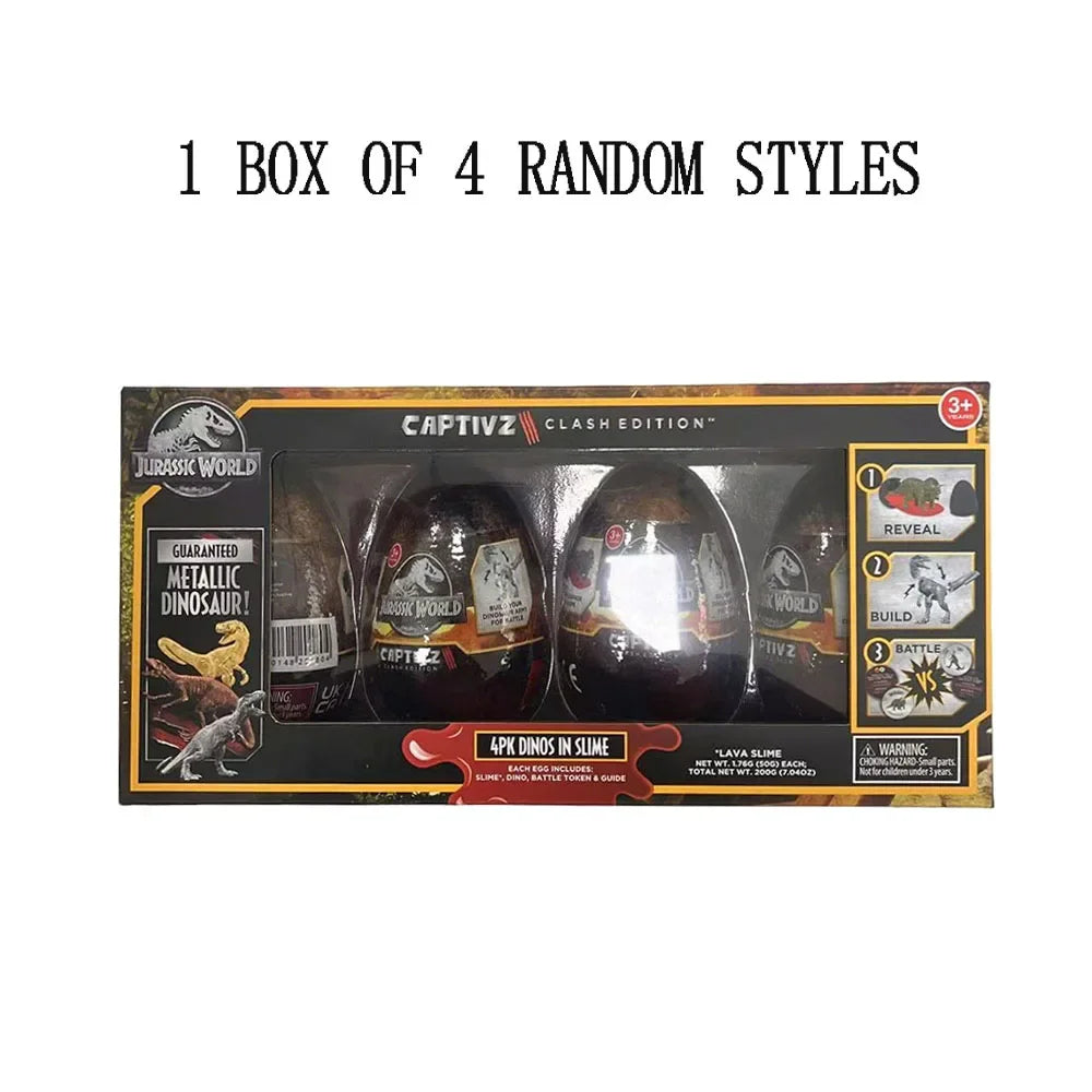 EtherealBe boxed set with four surprise eggs showing metallic dinos in slime Jurassic World Captive Clash Edition egg toy