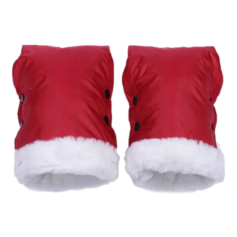 Strollers Fleece Hand Muff Waterproof Baby Stroller Mittens Windproof Thick Warm Baby Buggy Handcover Stroller Accessories