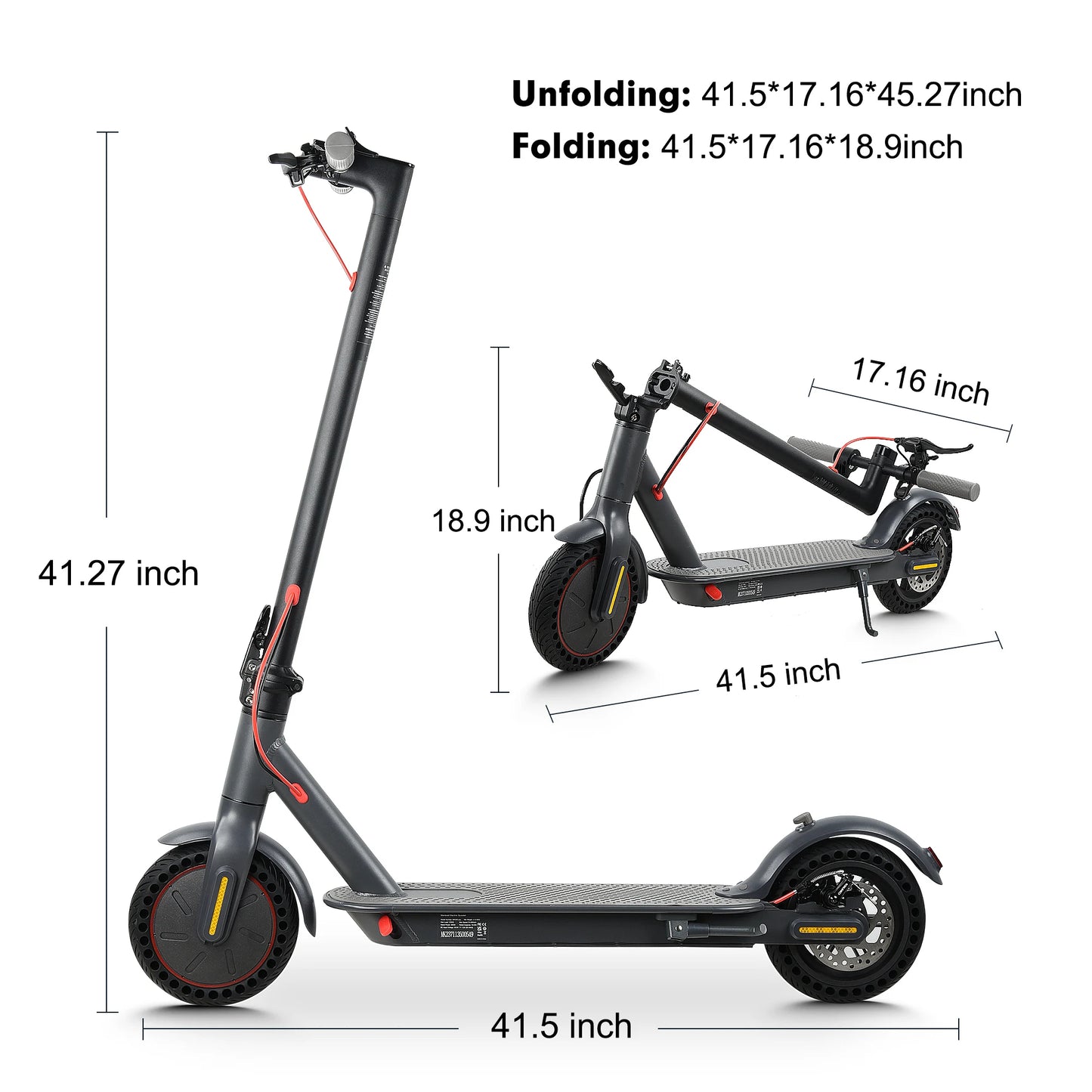 Mankeel 30KM Electric Scooter Adults 350W Foldable Electric Kick Scooter 8.5 Inch APP 10.4AH Folding E-scooter Dual Brake System