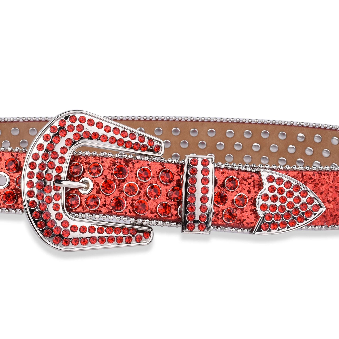 Punk block Rhinestone Belt Chic Western Jeans Sparkle Crystal Denim Girl Mosaic Jeans Belt