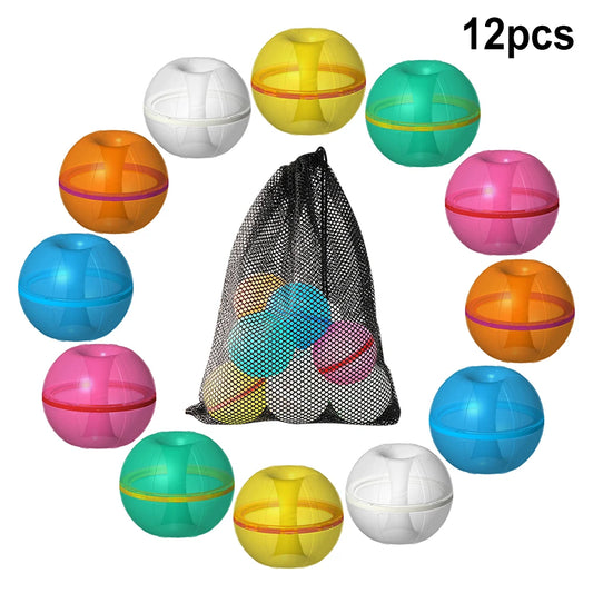 Water Balloons Reusable Self Sealing Quick Fill Water Balls Toys with Magnetic suction closure Summer toys Ball Outdoor Activiti