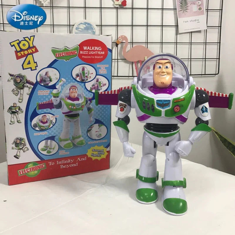 Disney Buzz Lightyear With Light With Music Animation Surrounding Mobile Robot Humanoid Toy 3 Style Give Children Halloween Toys