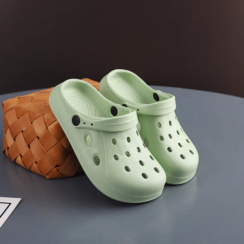 Mens Summer Beach Sandals Unisex Casual Garden Clogs Outdoor Wide Toe Cross Sandals for Ladies Non Slip House Shower Slippers