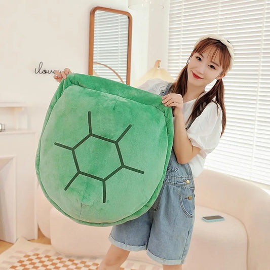 Funny Extra Large Wearable Turtle Shell Pillows Weighted Stuffed Animal Costume Plush Toy, Gifts for Kids New