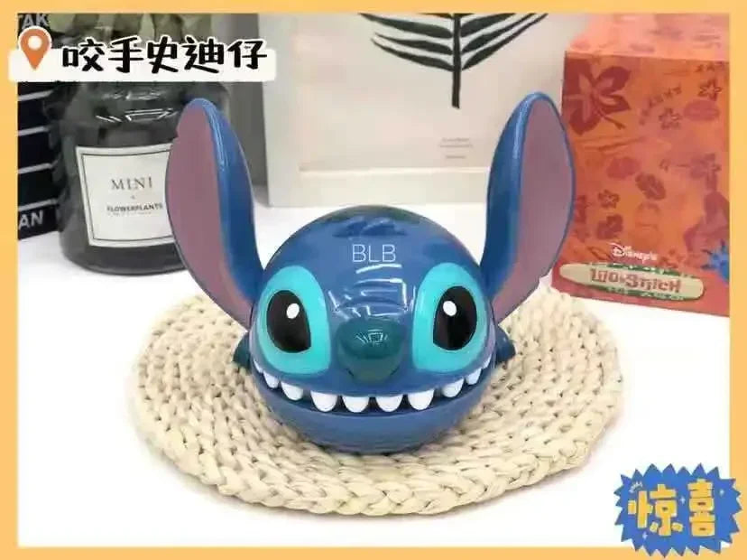 Stitch Biting Finger Prank Toy Funny Interactive Game Cute Stress Relief Desk Decor for Kids Adults Halloween Trick