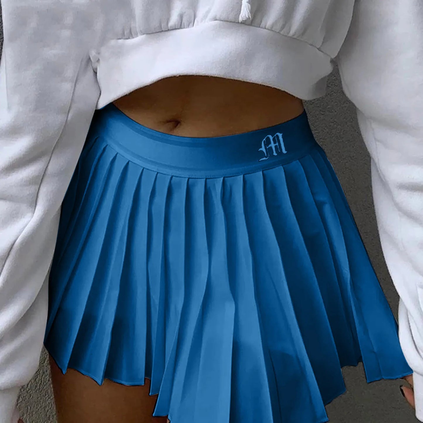 Solid Mini Pleated Skirt For Women Korean Preppy Style Student Uniform Fashion A-Line Skirts Y2K Clothes Tennis Skirt Faldas