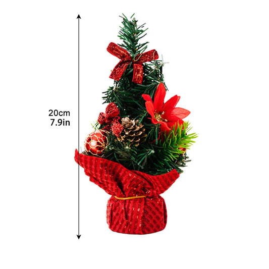 Gorgeous and Compact Christmas Tree Holiday Celebration Decoration Small Ornaments Christmas Gifts