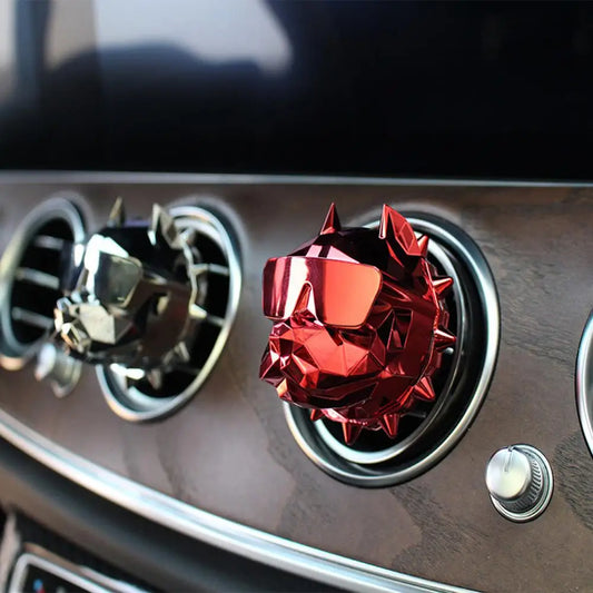 Fashion Bulldog Air Freshener Car Perfume Clip Car Decoration Auto Geur Clip Bulldog Fragrance Scent Parfum Voiture Car Diffuser
