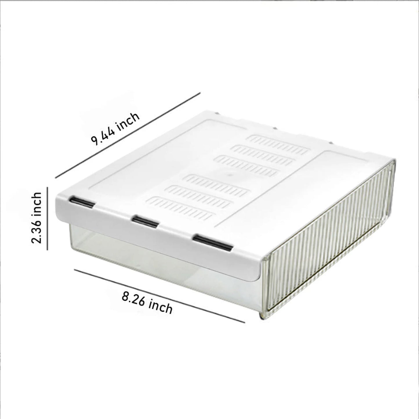Under Desk Storage Drawers Hiddens Mounted Desk Drawer Attachable Slide-out Drawer Self-Adhesive Under Desk Drawer