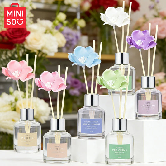 MINISO Green Plants, Fragrance Flameless Aroma Diffuse Lavender Vine Volatile Aroma, Gardenia Flower Air Freshener
