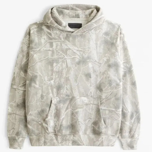 Autumn Hoodie Women men Branch Maple Leaves Camouflage Floral Print Long Sleeved Sweatshirt Streetwear Hip Hop Loose hoodies