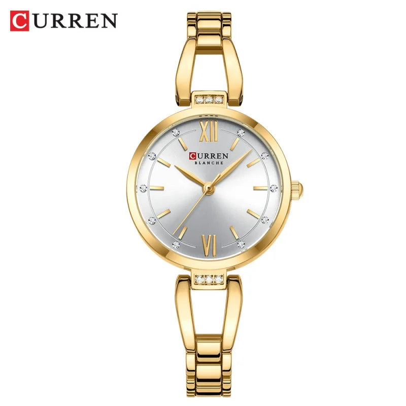 CURREN 9092 Elegant Ladies Quartz Watch Classic Fashion Women Clock Waterproof Stainless Steel Business Casual Women's Watches
