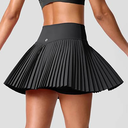 Women'S Pleated Tennis Sport Skirts Summer High Waisted A-Line Short Skirt High Street Office Lady Slim Fit White Pink Skirts