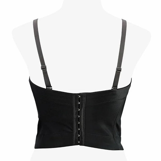 Fashion y2k Tank Top Women Shaper Blusa Stage Push Up Bra Ladies Crop Tops Sexy Halter Shirt Woman Clothes Bralette Corset Camis