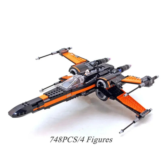 75102 Spaceship Fighters Galaxy-space-plane Aircraft Model Building Blocks Bricks Toys Birthday Christmas Gift Boys