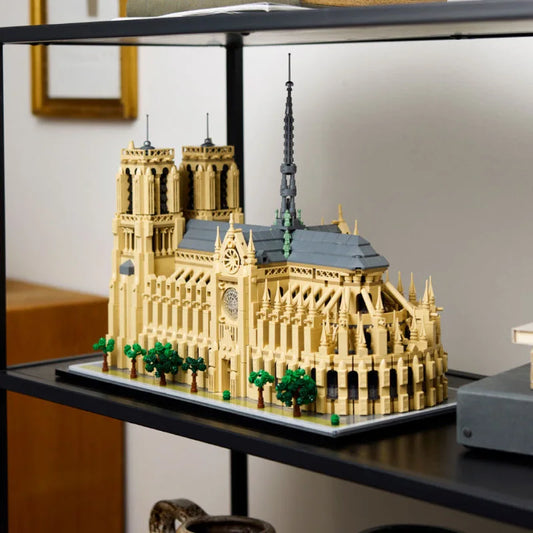 21061 LEGO Architecture Notre-Dame de Paris Replica, Architectural Model Kit, Collectible Building Set for Adults