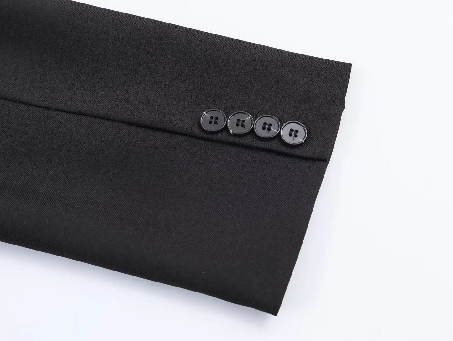 Spring Women Faux Wool Blend Blazer High Neck Long Sleeve Single Button Pocket Elegant Women's Tops Female Chic Coats