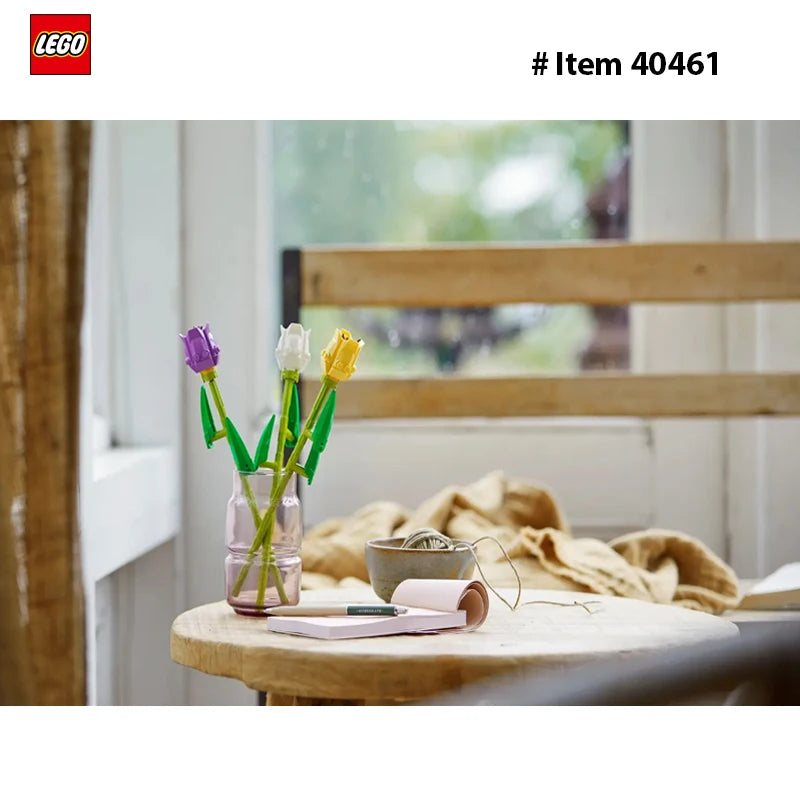 LEGO 40461 Tulips Flower Bouquet 111PCS DIY Toys For Boys Girl Children Gift ages 8+