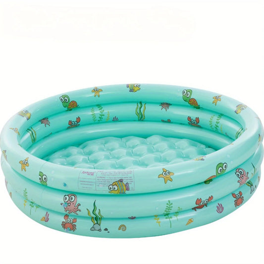 100Cm three-ring round inflatable ball pool for infants and children, swimming pool, paddling pool, sand pool