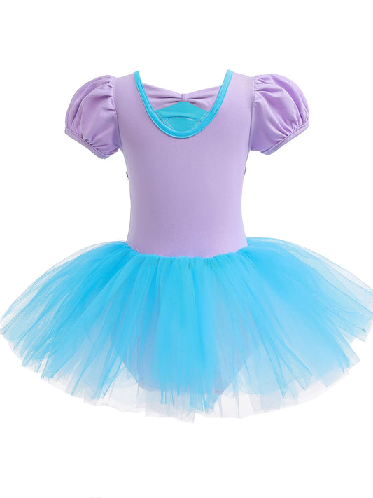 Girls Mermaid Costume Princess Dress Up Cosplay Party Dress Little Girls Ballerina Dance Costume Outfit Dancewear