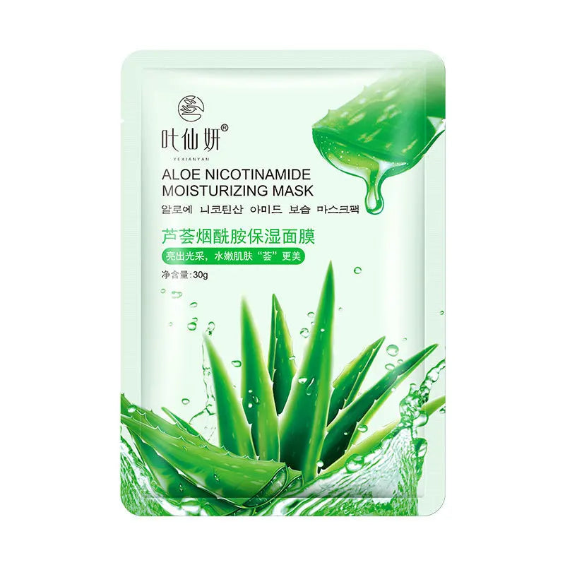 12 Pieces Blueberry Facial Masks Aloe Cucumber Peach Fresh Fruit Moisturizing Face Mask Sheets for Beauty Facial Skin Care