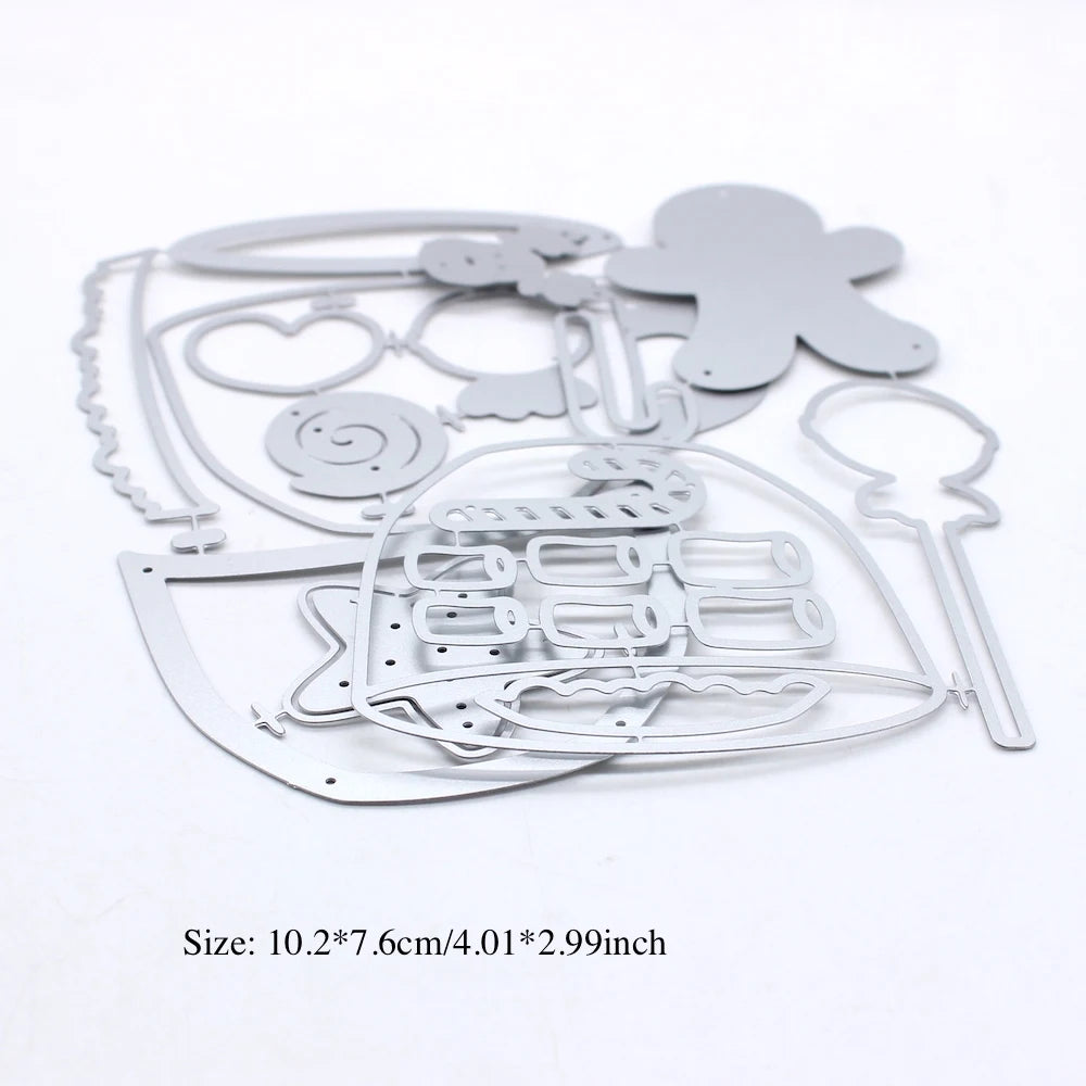 KSCRAFT Christmas Tea Cup Shaker Metal Cutting Dies Stencils for DIY Scrapbooking Decorative Embossing DIY Paper Cards