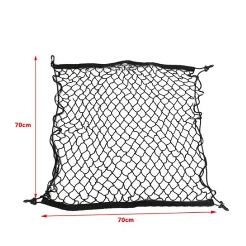 Car Trunk Net For Ford Mondeo Fusion MK5 2014~2022 2020 Pocket Trunk Nylon Elastic Mesh Car Net Holder Pocket Car Accessories